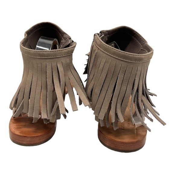 Kate Spade Alex Taupe Suede Fringe Sandals Women’s 9 - Picture 7 of 12